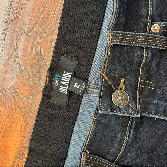 LuLaRoe Denim Jeans Women’s Size 32 Dark Blue Wash Bootcut - Picture 2 of 5